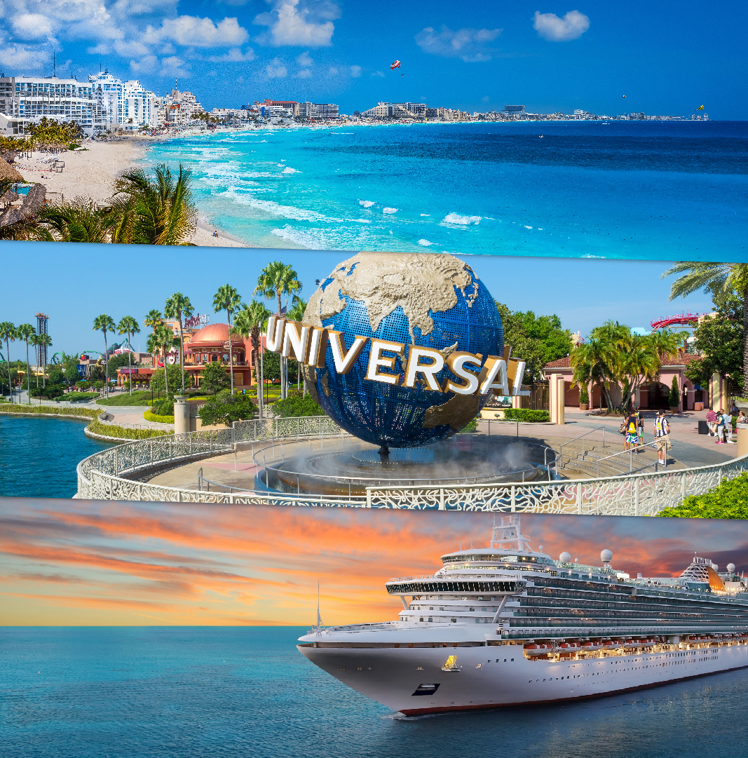 Plan Cancun + Orlando + Cruise ship